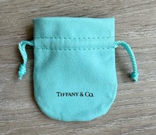 Tiffany  Empty Packaging Small Blue Drawstring Closure Jewelry Pouch - New!