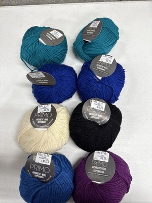 Filtura Di Crosa  Primo  Antarctic Wool Mixed Color 8 Skein Lot