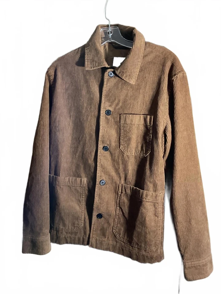 H & M вельветовый Chore куртка - классический коричневый Chore пальто маленький - Изображение 2 из 4