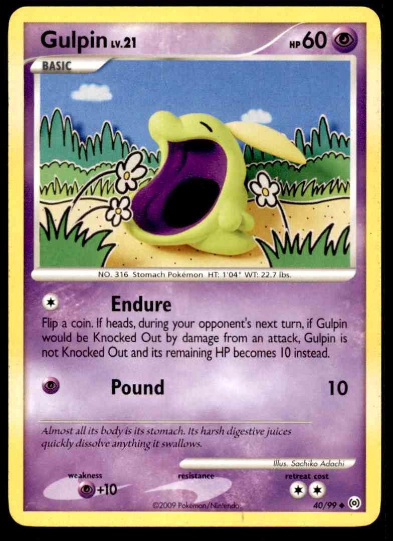 2009 Pokemon Platinum Arceus Gulpin #40