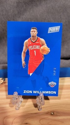 2022 Panini Father's Day Blue 39/50 Zion Williamson #15