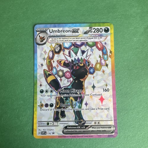 Umbreon ex Tera Holo Scarlet & Violet Black Star Promo SVP176 Pokemon Card (NM)