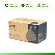 21 Gal. Extra-Strong, Trash Bag with Drawstring Closure 60-80 L 30 Counts