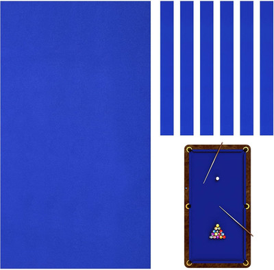 Billiard Cloth 8.53Ft Pool Table Felt with 6 Cloth Strips Pre Cut Pool Table for