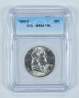 1960-D Franklin Half Dollar MS64 FBL ICG *2886 — photo 1