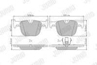 Jurid 573354J Bremsbelagsatz, Scheibenbremse For Bmw