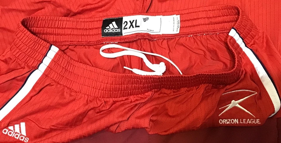 Pantalones Cortos Adidas UIC Illinois Chicago Flames Team Emitidos Usado en Juegos XXL 2XL Jordan Foto 4 de 4