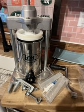 LEM Mighty Bite 5 lb Stainless Steel Vertical Sausage Stuffer  Maker Super Clean