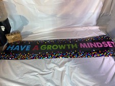 Classroom Banner "Growth Mindset" Motivational Classroom Decor
