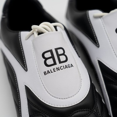 Size 42 - Balenciaga Zen Sneakers Black White Leather | eBay