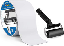 RV Roof Sealant Tape 4"x50' Waterproof UV Repair Tape with Rubber Roller
