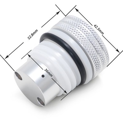 Aluminum CNC Cafe Racer Smooth Pop Up Gas Cap Villain Tank Chopper West Gas Tank