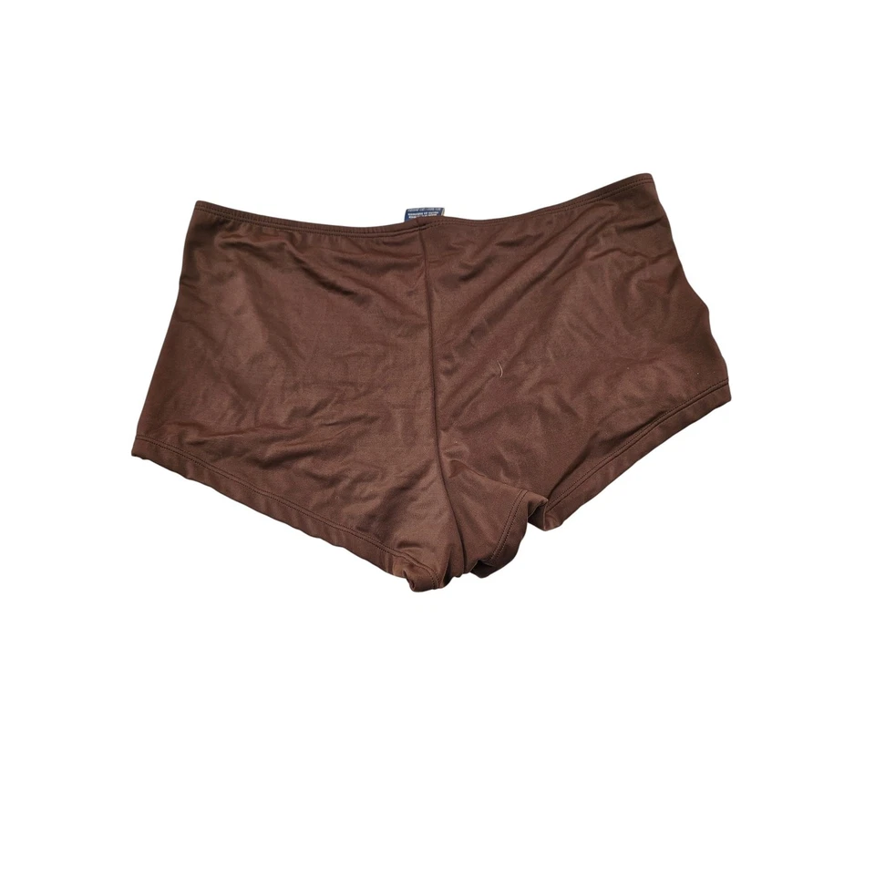 De colección Y2K Desteñido Glory Mujer Talla 1X Bikini Traje de Baño Parte Inferior Marrón Sólido  Foto 4 de 4