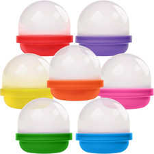 Vending Machine Capsules - 2 Inch Frosty-Clear Acorn Capsules - 50