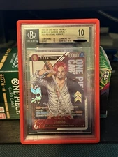One Piece  OP1-120 English Shanks Serial P Championship Regional Winner BGS 10