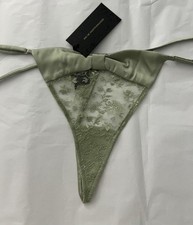  198 Kiki De Montparnasse Women's Green Cecile Thong Small