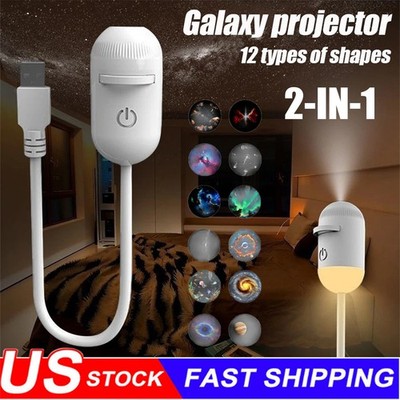 Galaxy Projector, 2-in-1 Starry Sky Projector and Night Light, High-resolution