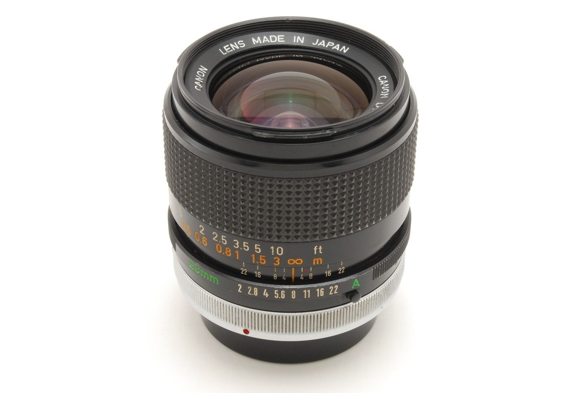 Near MINT] Canon FD 28mm f/2 S.S.C. SSC Wide Angle MF Prime Lens
