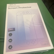 JSAUX HD 9H Tempered Glass Screen Protector for Nintendo Switch 2, 5pk