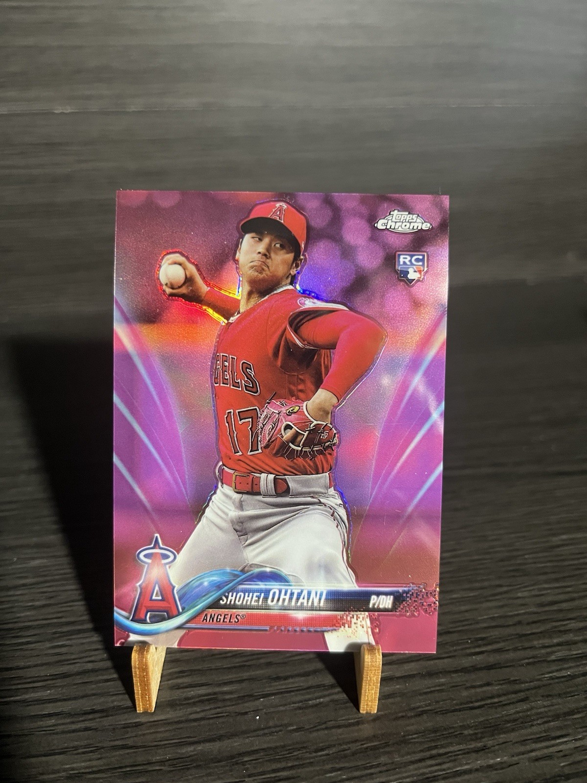 2018 TOPPS CHROME UPDATE PITCHING PINK REFRACTOR #HMT1 SHOHEI OHTANI ROOKIE RC