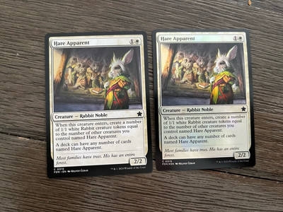 Magic The Gathering 2X Hare Apparent Foil Foundations #15 NM/M