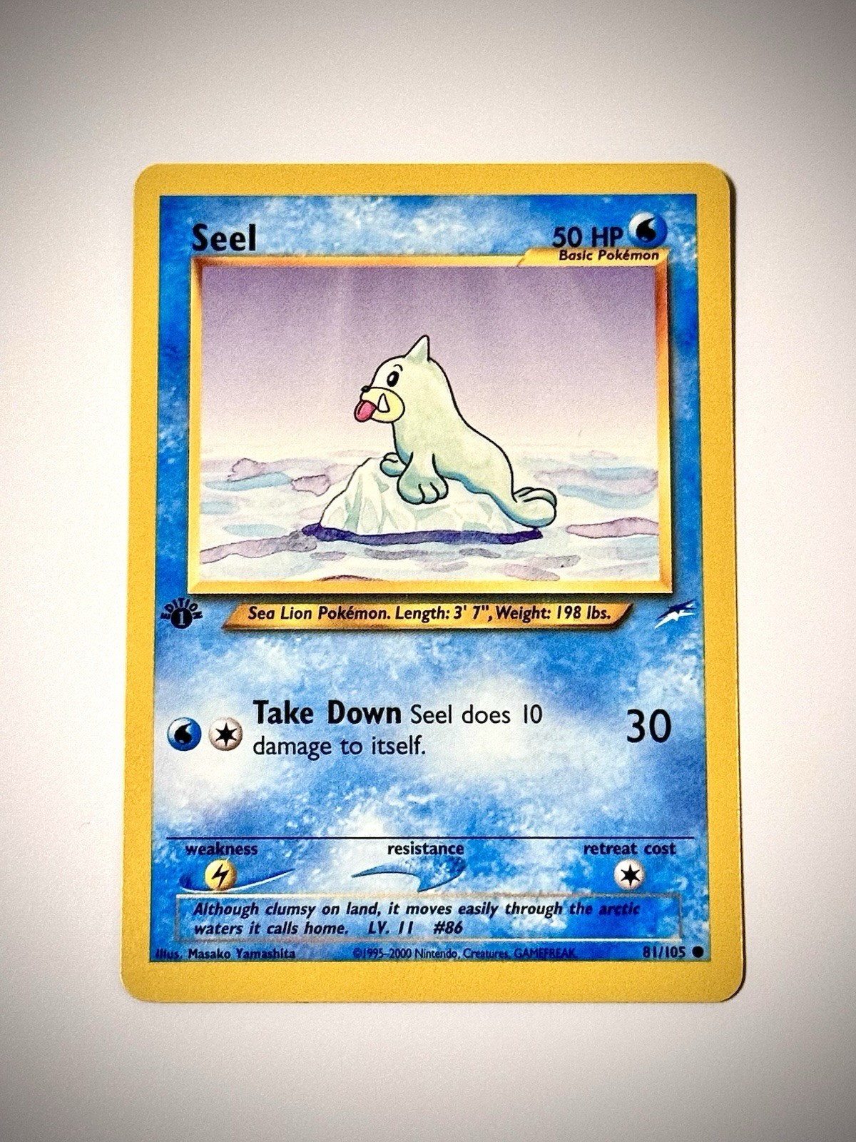 Pokemon TCG Seel 81/105 Neo Destiny 1st Edition Near Mint
