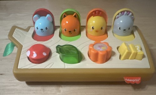 Fisher Price Hide & Peek Learning Pop-up Toy Baby Toddler Woodland Theme