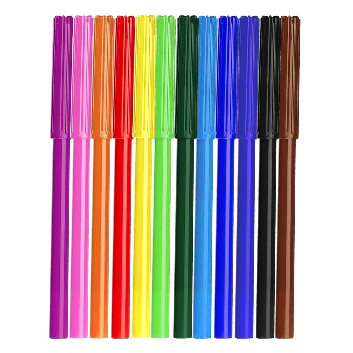 Feutres pointe fine 2mm pour ne plus rater vos coloriages de précision lot de 12