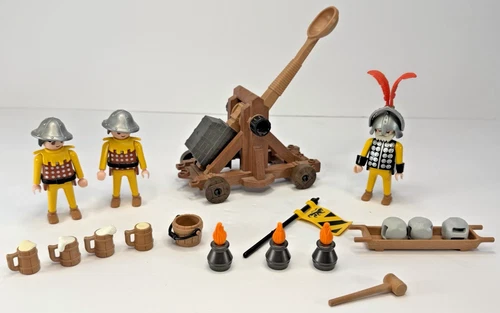 Playmobil 3653 Knights with Catapult Retired Set from 1993 Vtg 90s Near Complete