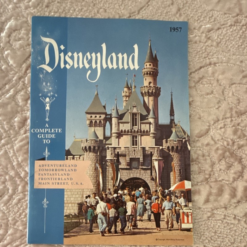 Disneyland Tinker Bell 1957 Guide Book Adventureland Vintage Theme Park Souvenir