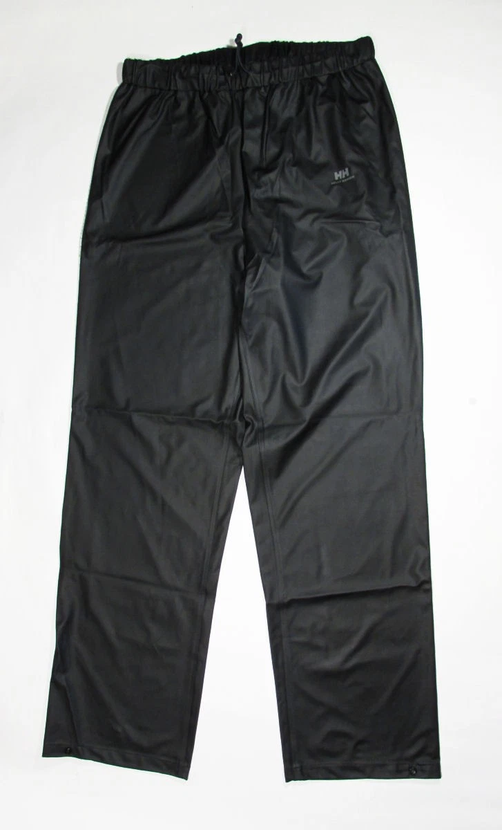 Helly Hansen Men's Voss Windproof Waterproof Rain Pants (Black, Large)