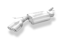FOX Edelstahl Auspuff 2x76mm BMW 320d E90 E91 E92 Limousine Touring Coupe