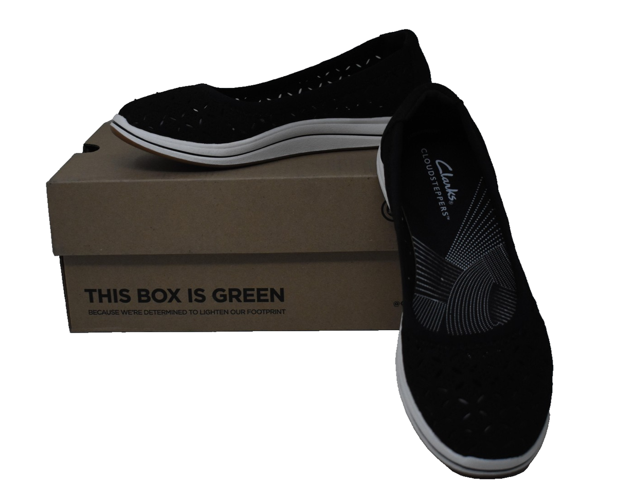 Clarks Breeze Roam Shoes Womens Size 5 Black Cloudsteppers Comfort