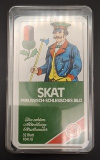 Skat Kartenspiel 'preussisch schlesisches Bild' für Sammler top Zustand