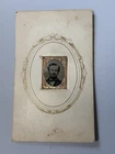 Antique Tintype Photo Small Gold Toned Framed 1800s Man Civil War Medal? NY