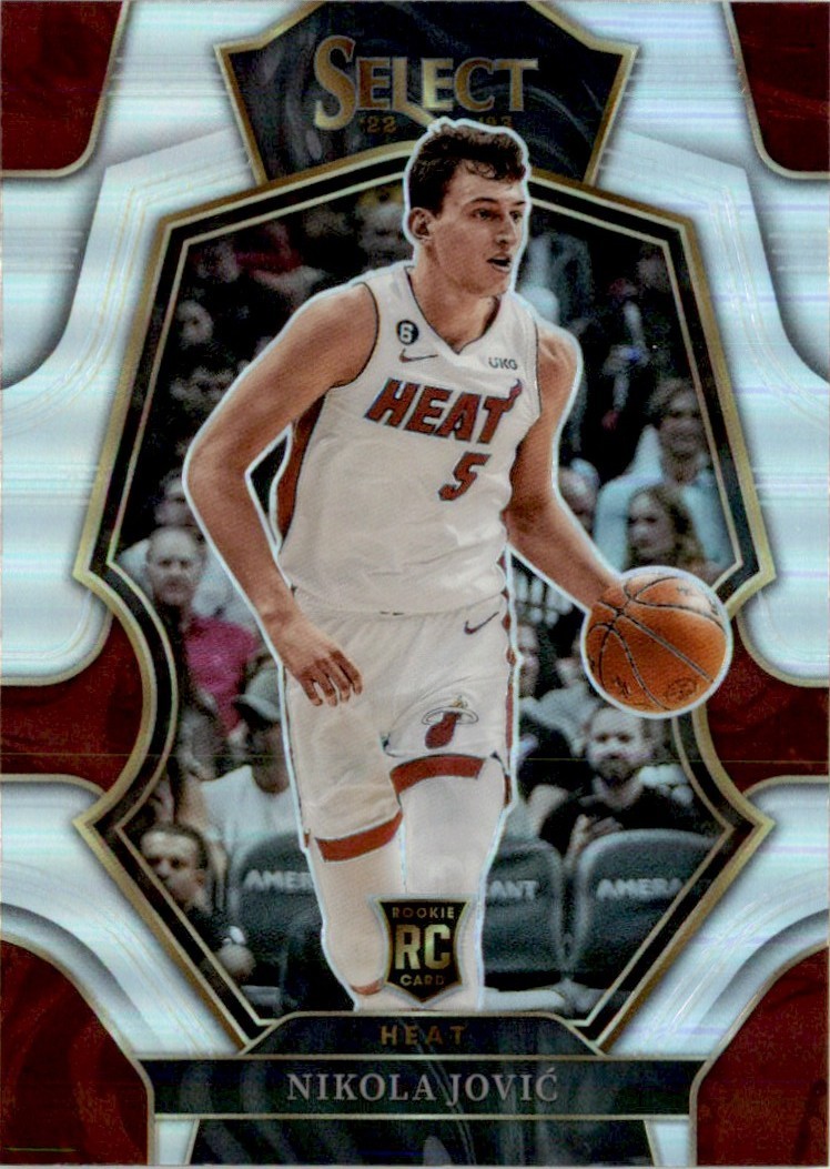 Nikola Jovic 2022-23 Panini Select Silver Prizms RC #170 Miami Heat