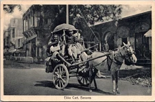 EKKA CART, Benares INDIA Postcard