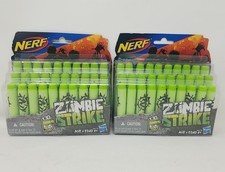 Nerf Zombie Strike Green Darts Refill Foam Ammo 30-Pack 2x Hasbro Discontinued