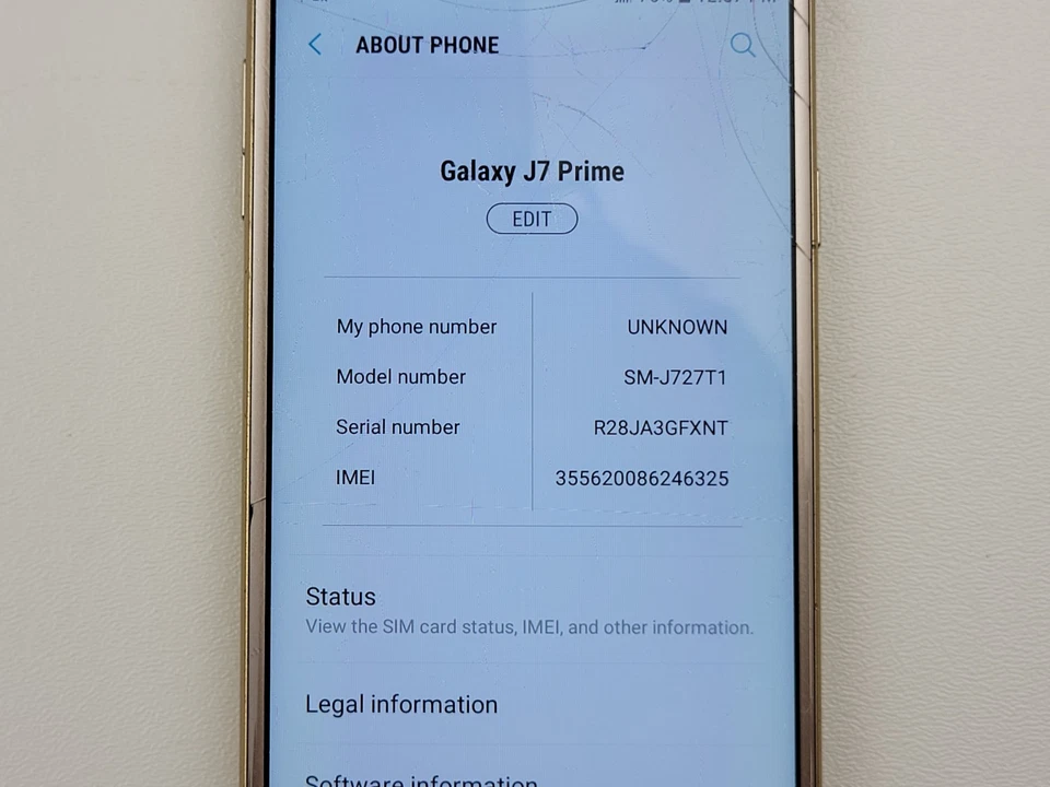 Samsung Galaxy J7 Prime (SM-J727T1) 16GB (MetroPCS) - CRACKED - Clean IMEI - Image 3 of 4