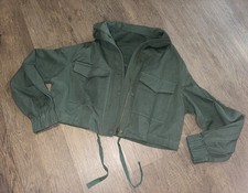 Cropped 100 Percent Cotton Jacket Size Medium