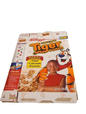 Kellogg s Tiger Power Cereal Box - 1st Box - G-r-rreat For Growth!