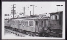Portland Traction Ry OR trolley photo #1125 towed by yard tug