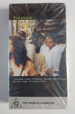 THE VERVE LUCKY MAN BITTER SWEET SYMPHONY VHS VIDEOCASSETTA NEW VIDEOMUSICALE