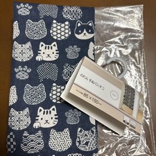 Japanese Noren Curtain Cat Design 80x150cm Blue Japanesestyle Description:-