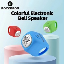 ROCKBROS Electric Bike Bell Waterproof 100DB Loud Sound Bicycle Handlebar Horn