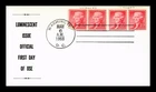 US COVER LUMINESCENT ISSUE THOMAS JEFFERSON FIRST DAY OF USE COMBO