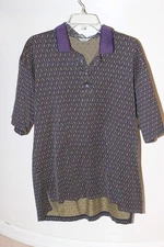 Descente Golf Collection Polo Shirt Mens Large Excellent