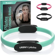 URBNFit Pilates Ring 12" Magic Circle – Dual Grip Core Trainer Home Gym