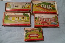 5 Vintage 1950's Plasticville kits-see description
