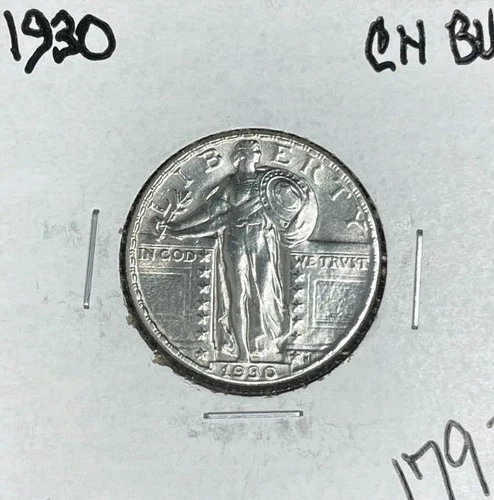 1930 STANDING LIBERTY SILVER QUARTER ~CH/BU ~NICE COIN~
